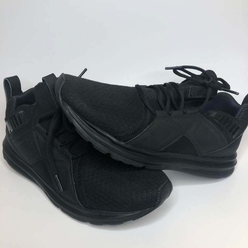 Women’s black Puma tennis shoes size 9